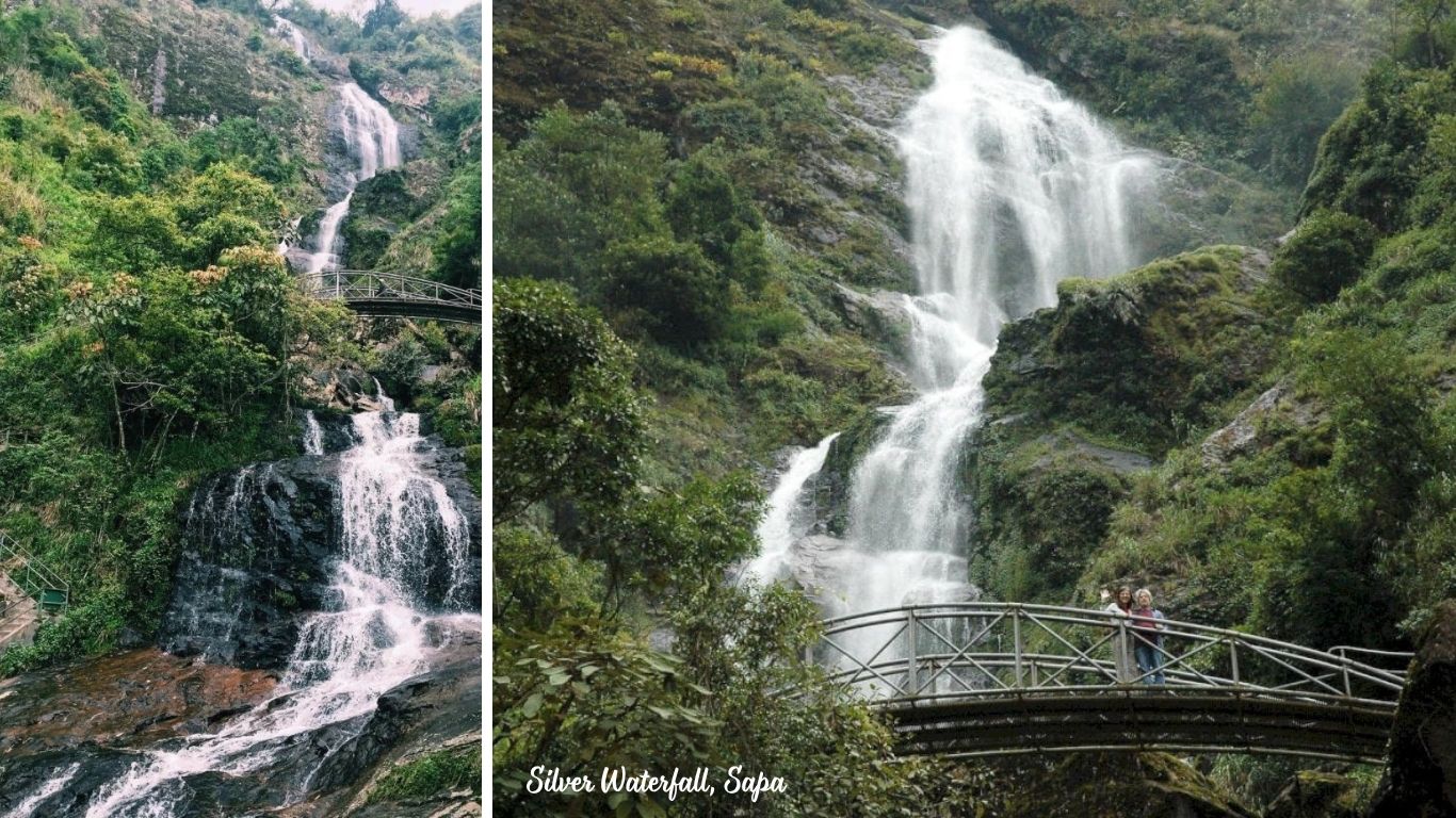 Silver waterfall Sapa Vietnam tour
